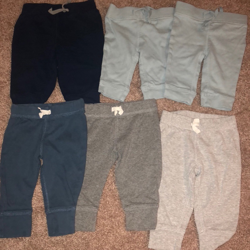 Set of 6 Pants for Baby. 3-6 Months.